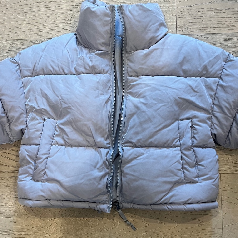 H&M Divided Gray Puffer Jacket - Picture 3 of 7